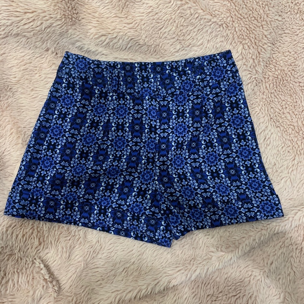 High Waisted Printed Shorts